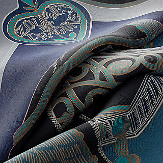 Zouaves et Dragons wash scarf 90 | Hermès UAE
